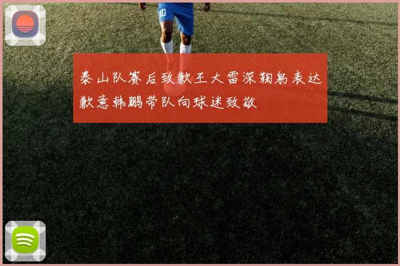泰山队赛后致歉王大雷深鞠躬表达歉意韩鹏带队向球迷致敬